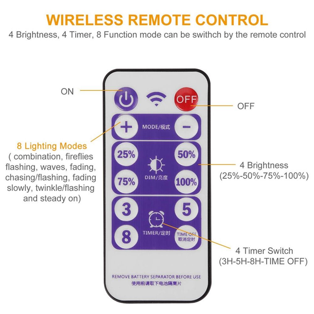 Solar-Powered-Dimmable-17M-8-Modes-Timer-100-LED-Fairy-String-Light-Christmas-Decor-Remote-Control-1378657