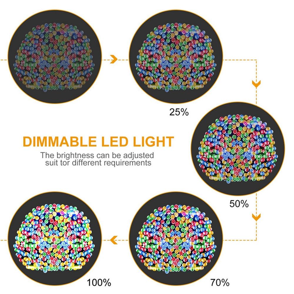 Solar-Powered-Dimmable-17M-8-Modes-Timer-100-LED-Fairy-String-Light-Christmas-Decor-Remote-Control-1378657