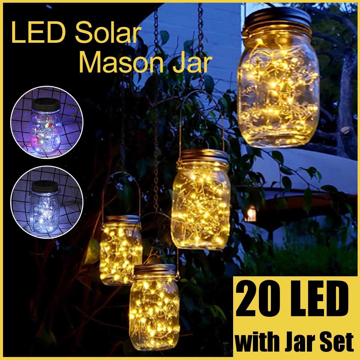 Solar-Powered-Mason-Jar-Lid-20LEDs-Fairy-String-Light-Hanging-Party-Garden-Home-Decor-1730776