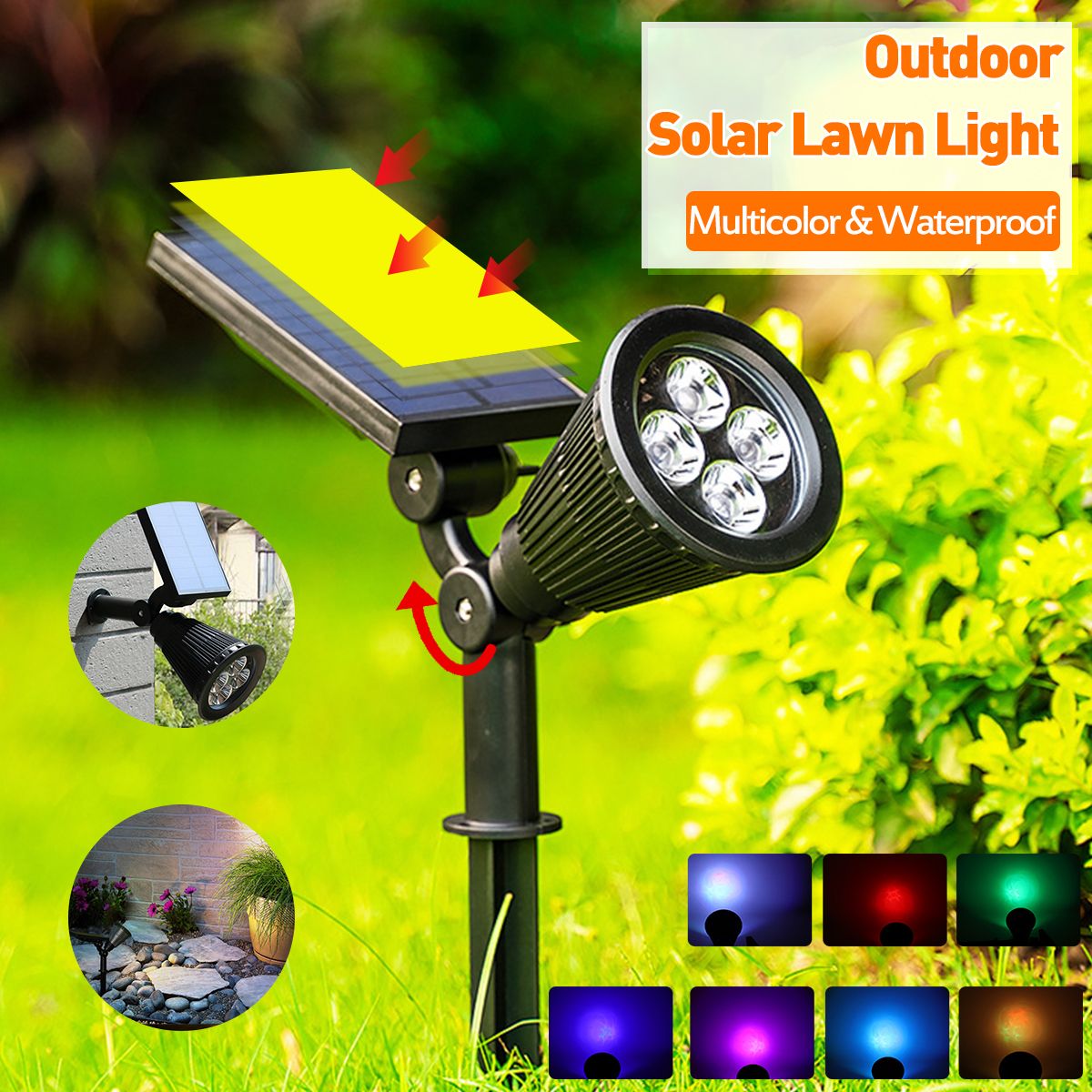 Solar-Powered-Spot-7-Color-Adjustable-LED-Spotlight-IP65-Outdoor-Security-Lawn-Light-Split-Lamp-1675295