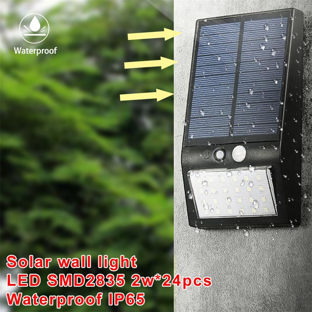 Waterproof-IP65-PIR-Sensor-24-LED-Solar-Light-WhiteBlack-Shade-White-Light-Wall-Lamp-Outdoor-Genden-1332320