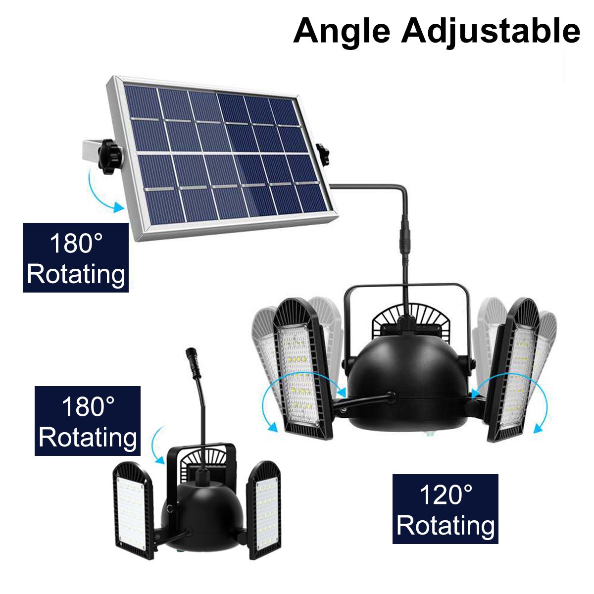 Waterproof-LED-Solar-Street-Light-Outdoor-Three-Blades-Garage-Courtyard-Garden-Lamp-1743385