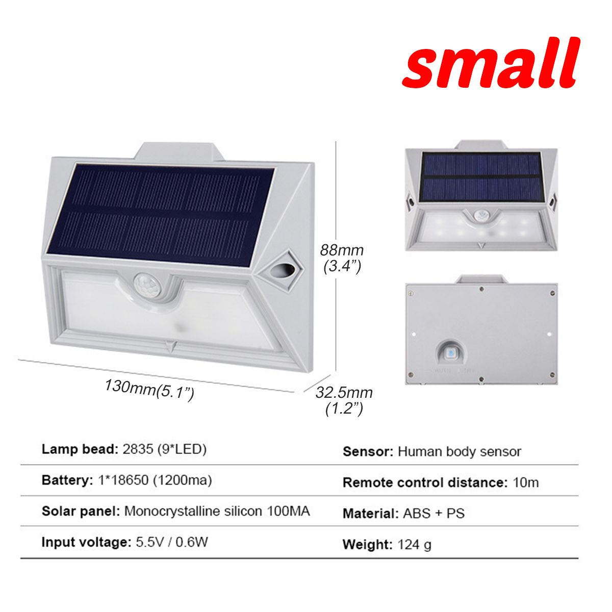 Waterproof-PIR-Motion-Sensor-92133LED-Solar-Power-Wall-Light-Outdoor-Garden-Yard-Home-Lamp-1735532
