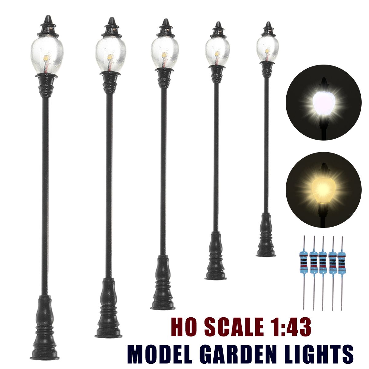 10Pcs-Scale-143-Model-Garden-Light-WarmWhite-Street-Antique-Light-Train-Lamp-1670453