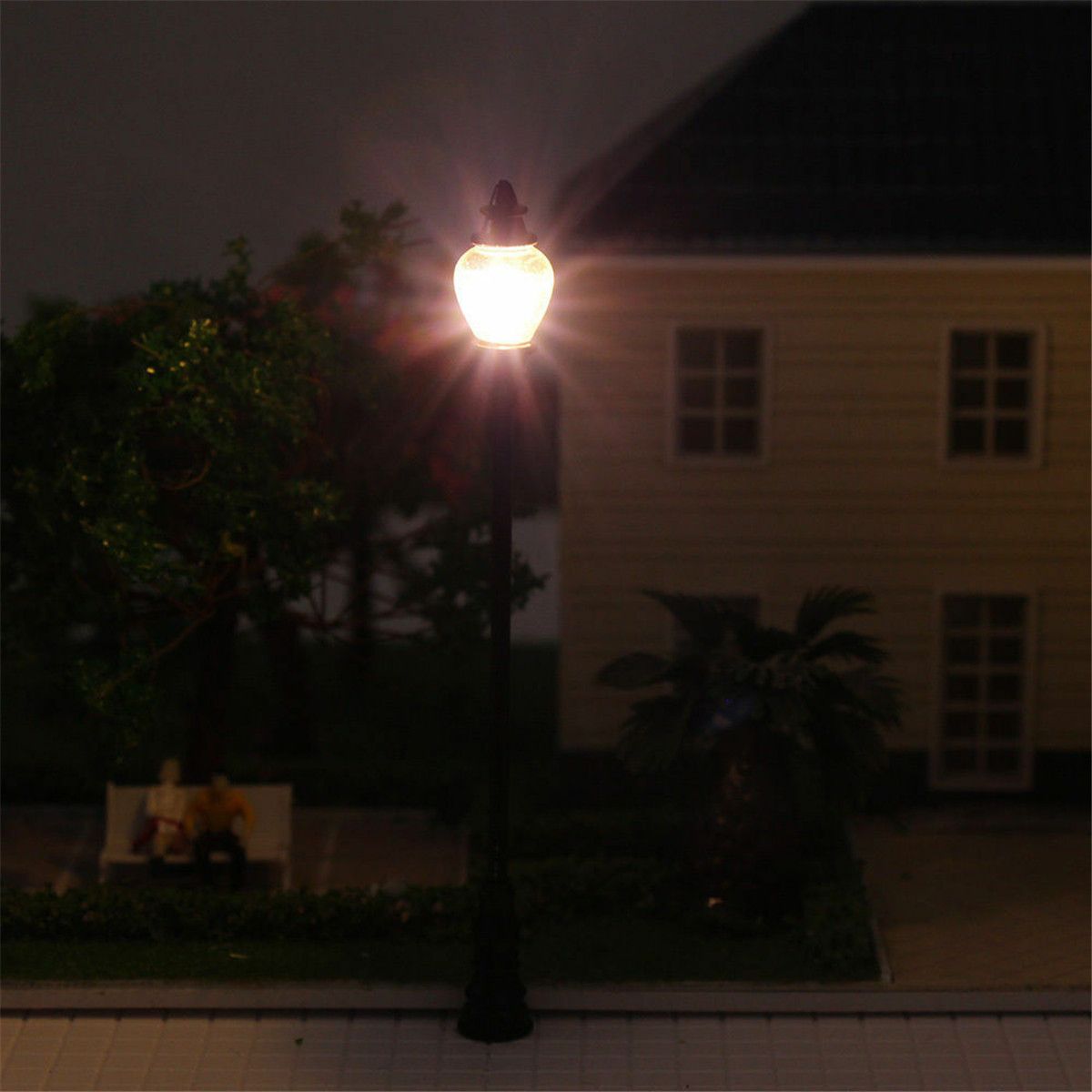 10Pcs-Scale-143-Model-Garden-Light-WarmWhite-Street-Antique-Light-Train-Lamp-1670453