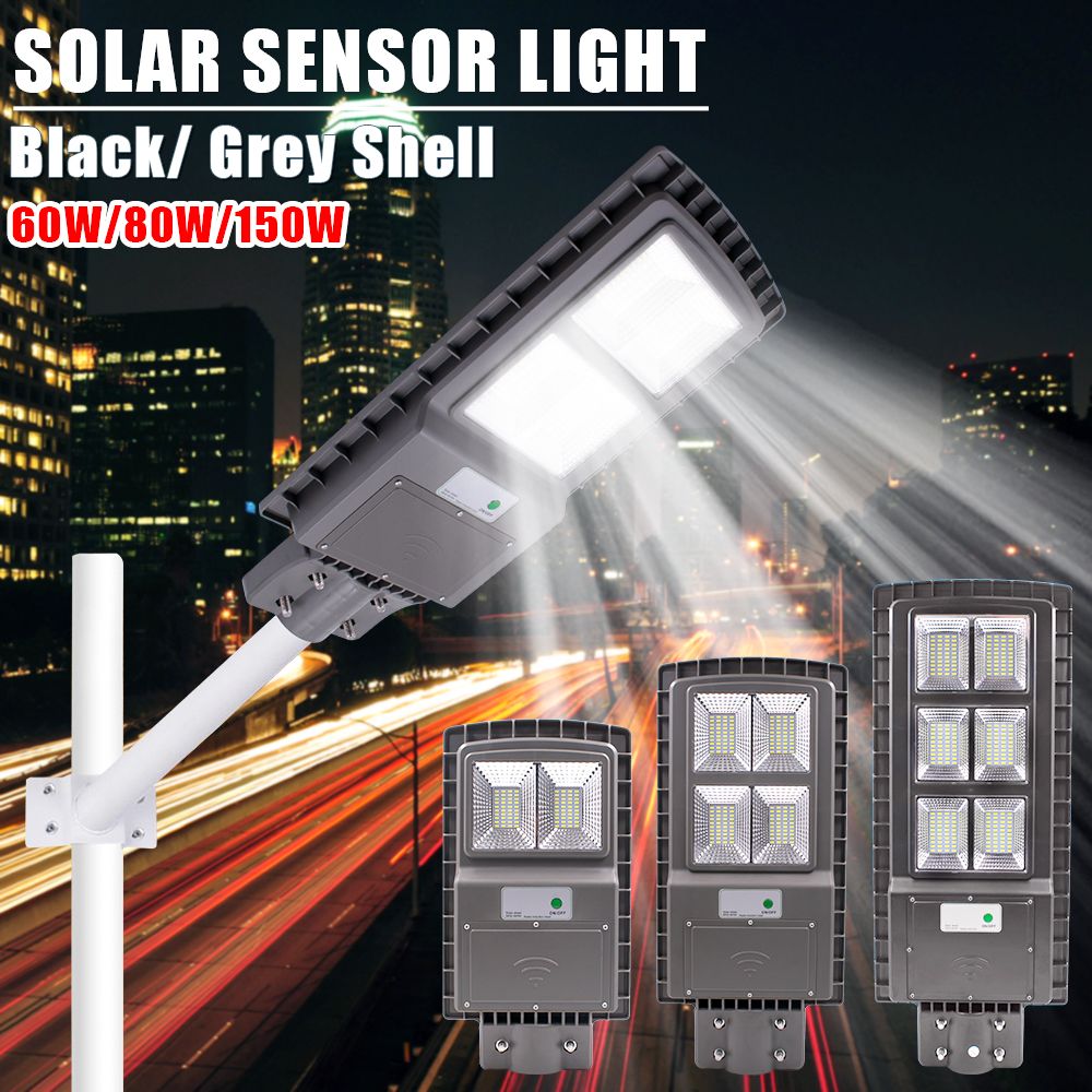 150W-Solar-Street-Light-PIR-Motion-Sensor-Outdoor-Garden-Wall-Lamp-GreyBlack-1641518