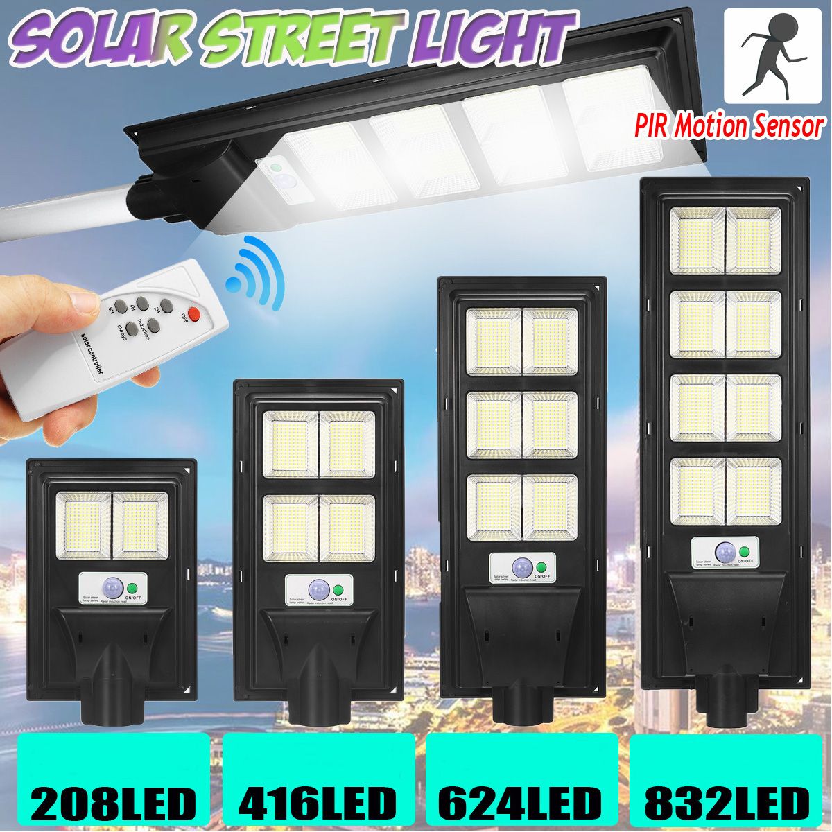 208416624832LED-Solar-Powered-Wall-Street-Light-PIR-Motion-Sensor-Dimmable-Lamp--Remote-Control-1740482