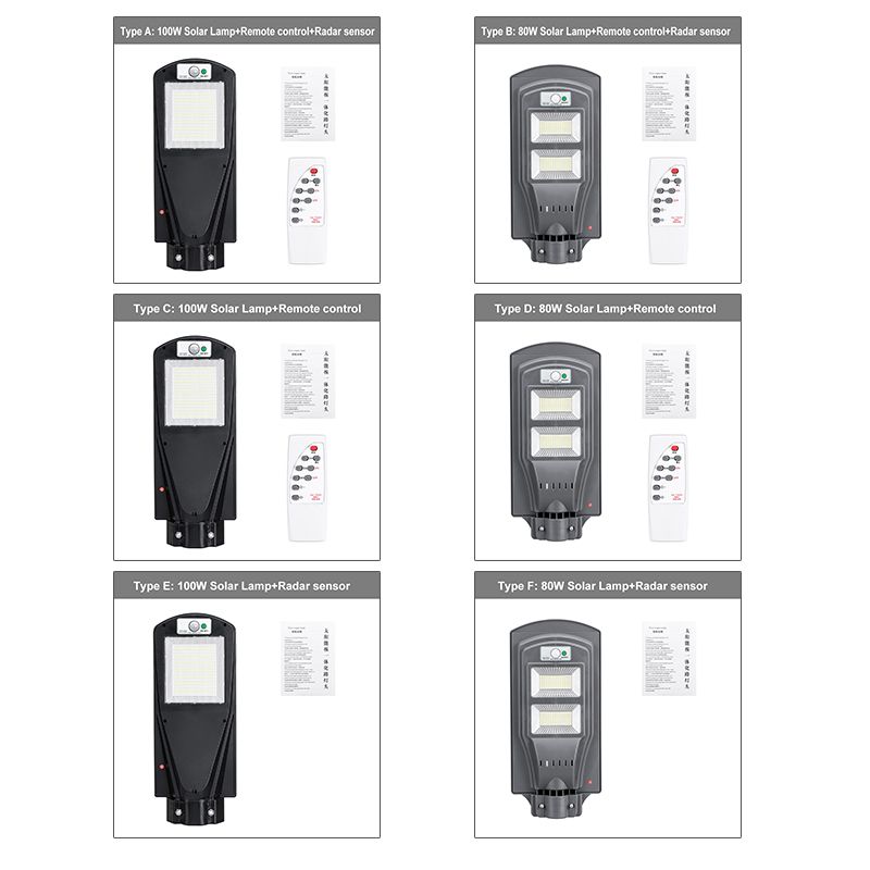 300320LED-Solar-Panel-Street-Light-Waterproof-Radar-Sensor-Wall-Lamp--Remote-Control-1720631