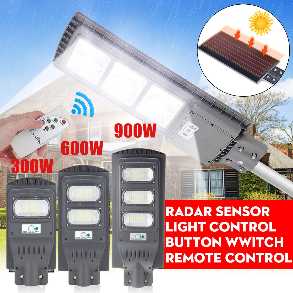 300600900W-150300450-LED-Solar-Street-Light-PIR-Motion-Sensor-Outdoor-Wall-LampRemote-1638282