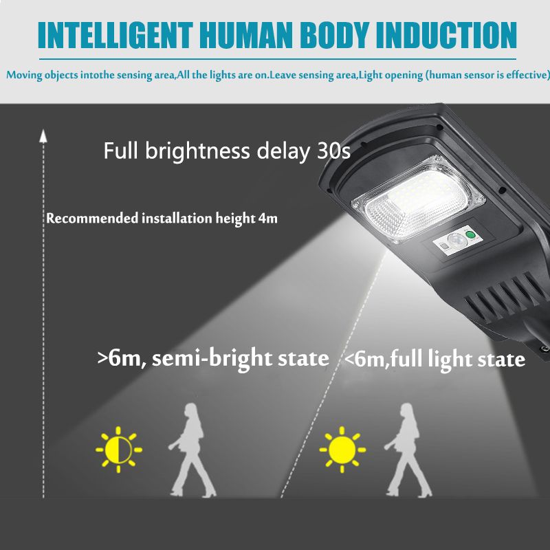 30W-LED-Solar-Light-Radar-PIR-Induction-Outdoor-Street-Wall-Lamp--Remote-Control-1691295