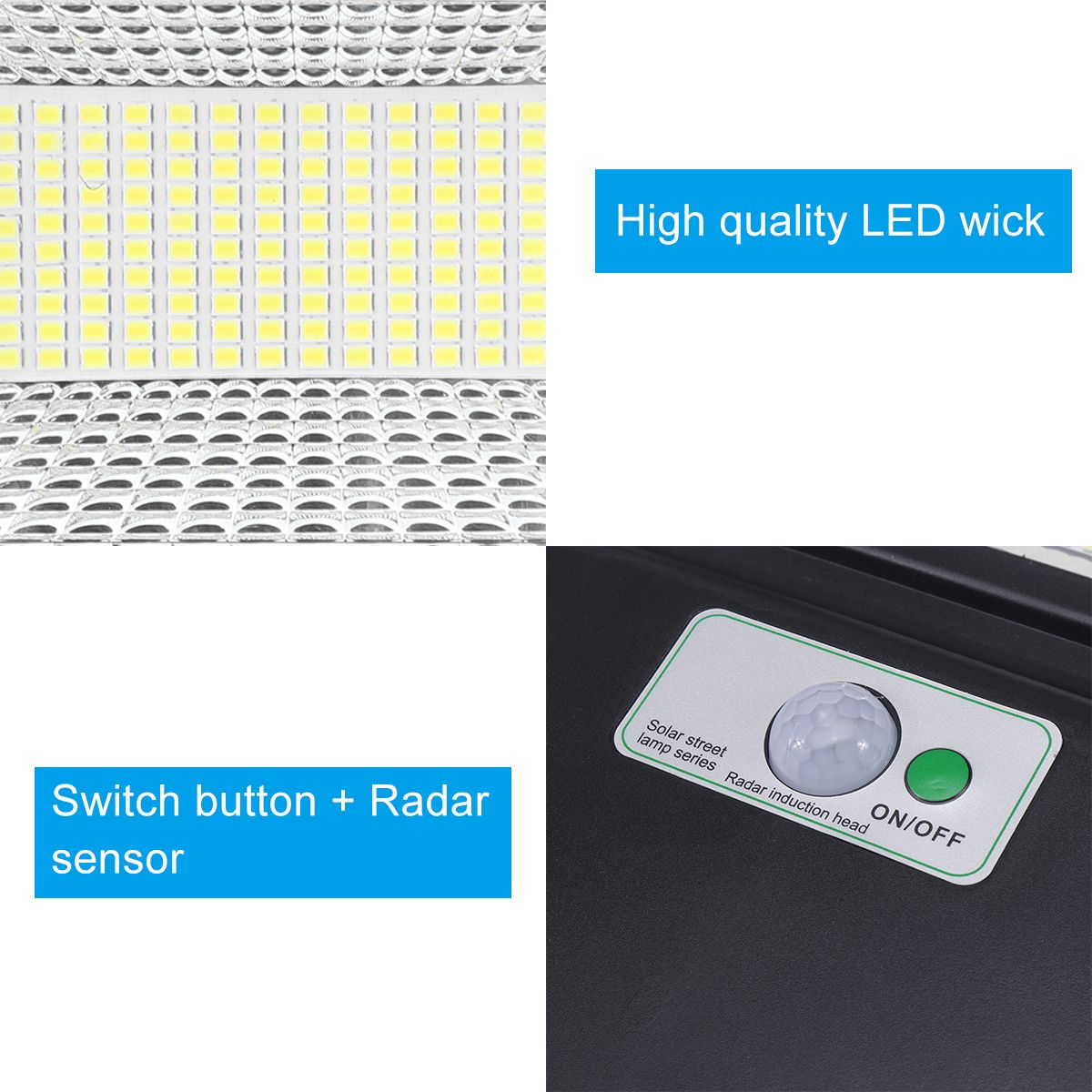 450LED-Waterproof-Solar-Panel-Street-Light-Radar-Sensor-Wall-Lamp-Remote-Control-1719695