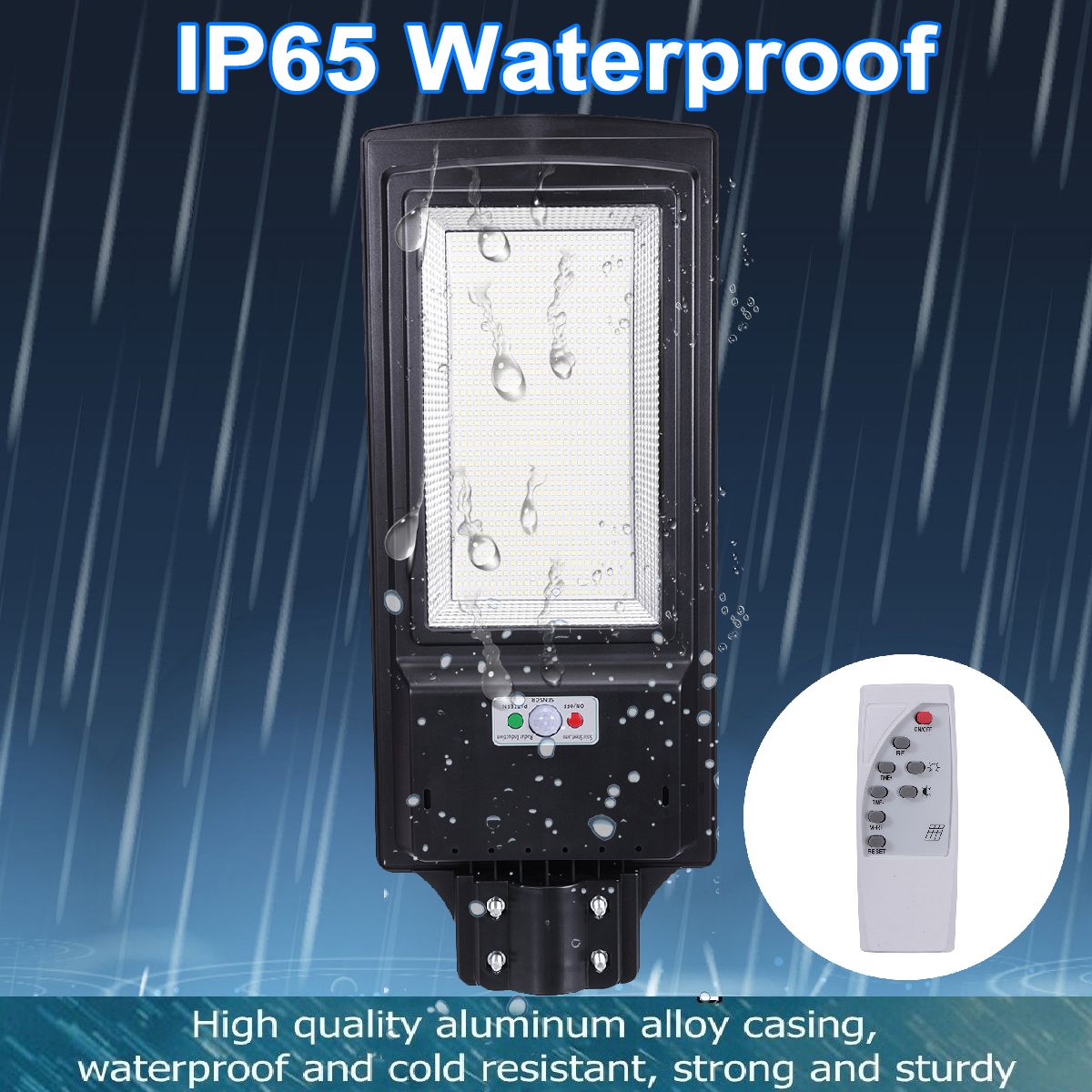 462-LED-Waterproof-Wall-Street-Light-Solar-Panel-Radar-Sensor-Lamp-with-Remote-Control-1621493