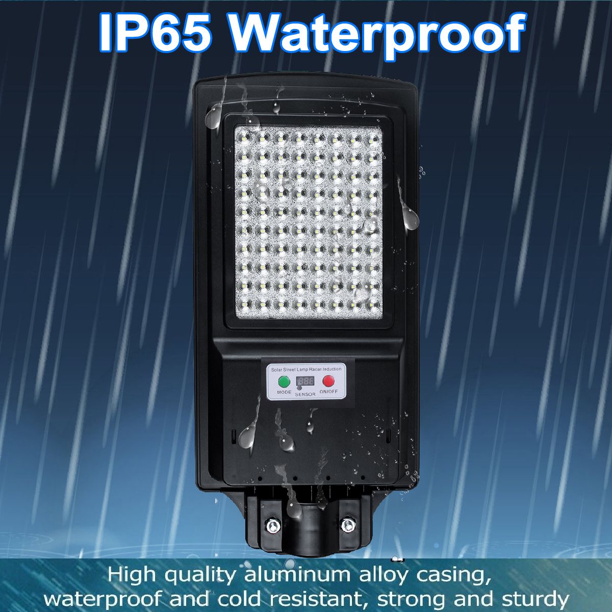 80LED-Solar-Street-Light-Radar-Sensor--Digital-Display--Remote-Control-Security-Wall-Lamp-Waterproof-1730913