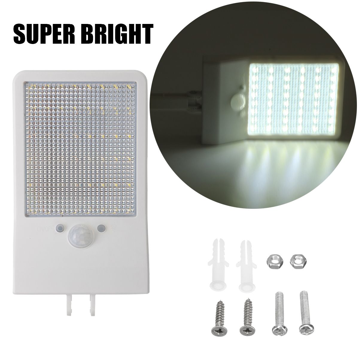 Motion-Sensor-PIR-Bright-48-LED-Solar-Wall-Power-Light-Garden-Outdoor-Street-LampRemote-Control-1677121