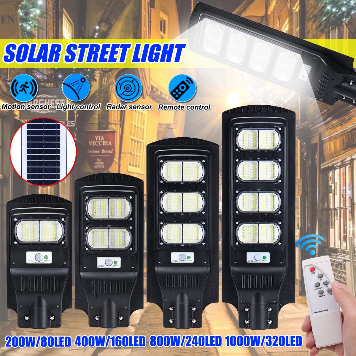 Solar-Power-80160240320LED-Street-Light-Infrared-Motion-Sensor-Outdoor-Wall-Lamp-1618780