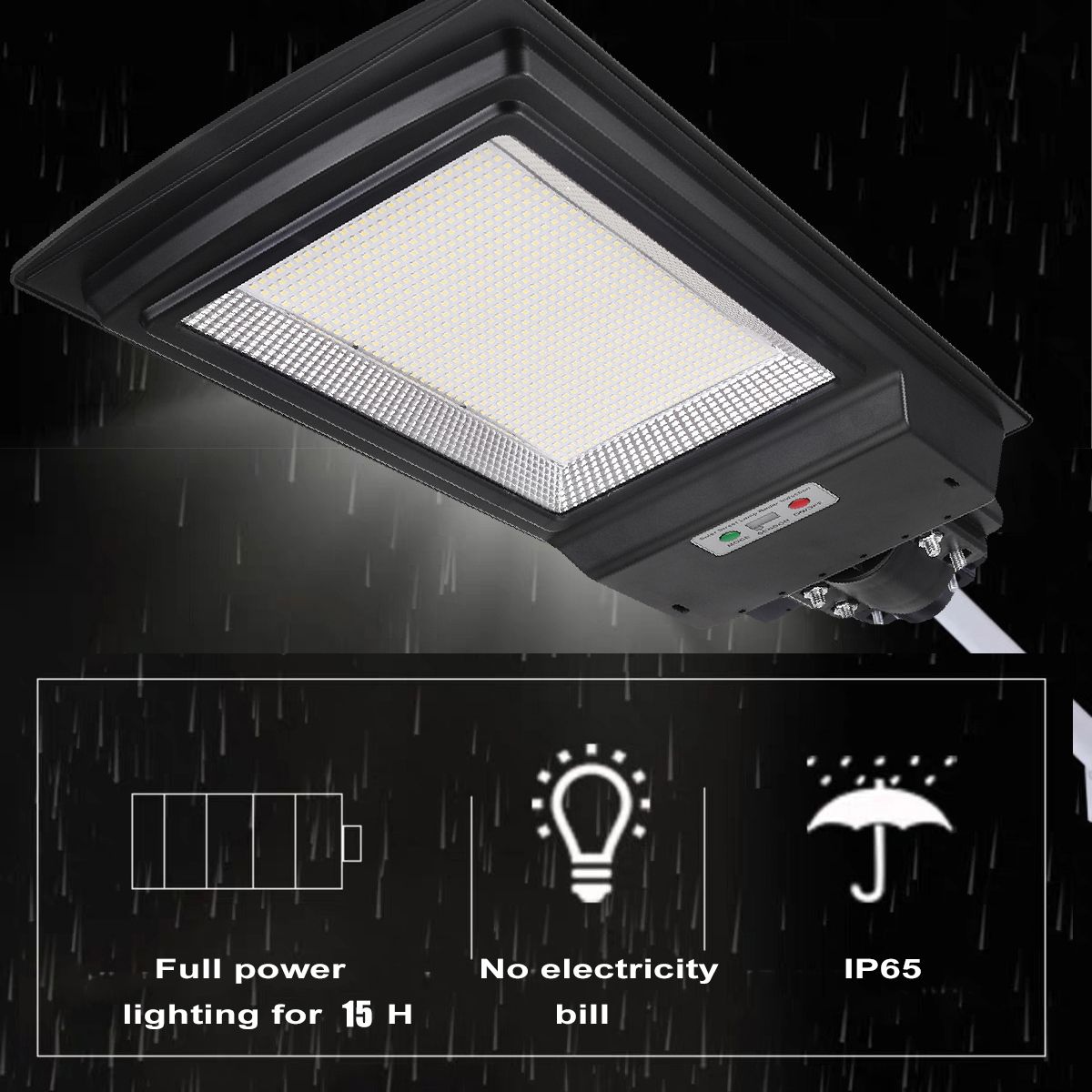 Solar-Powered-936LED-Street-Light-Radar-Sensor-Digital-Display-Wall-Lamp-Waterproof-Garden-Lighting--1730974