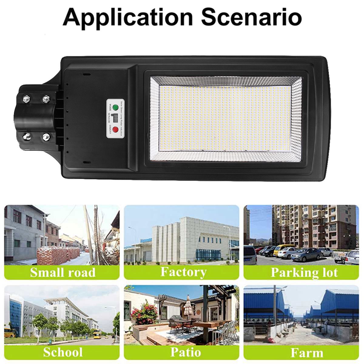 Solar-Powered-936LED-Street-Light-Radar-Sensor-Digital-Display-Wall-Lamp-Waterproof-Garden-Lighting--1730974