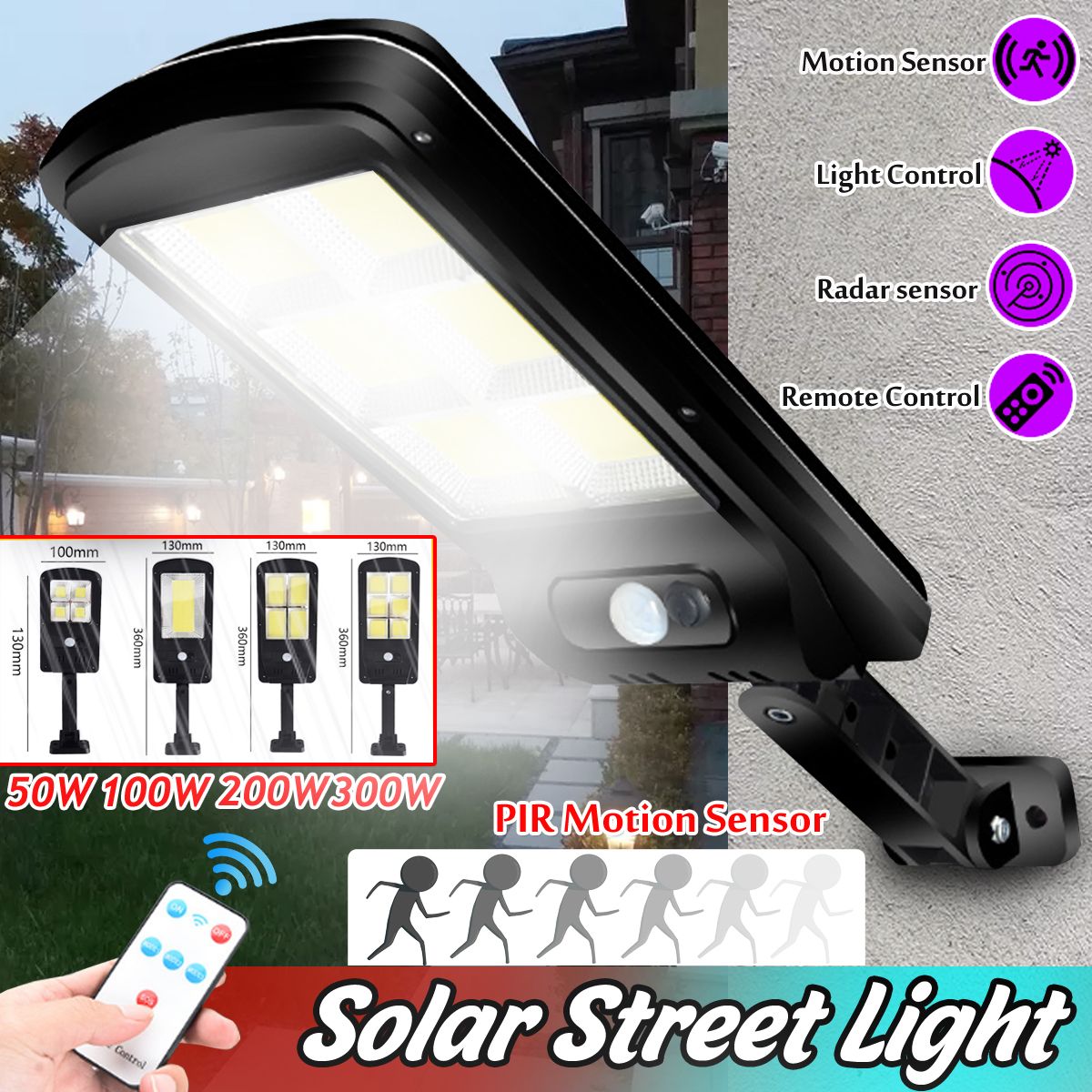 Solar-Powered-LED-COB-Street-Light-PIR-Motion-Sensor-Outdoor-Garden-Wall-LampRemote-Control-1692056