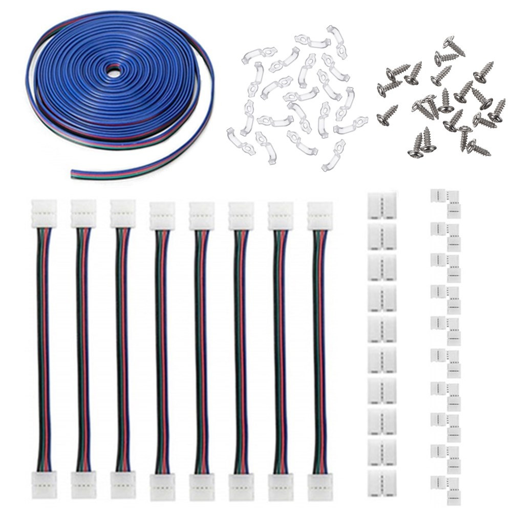 1-Set-5050-4Pin-10MM-RGB-LED-Strip-Light-Connector-Includes-More-Parts-Fixed-Clips-Screws-for-DIY-1613639