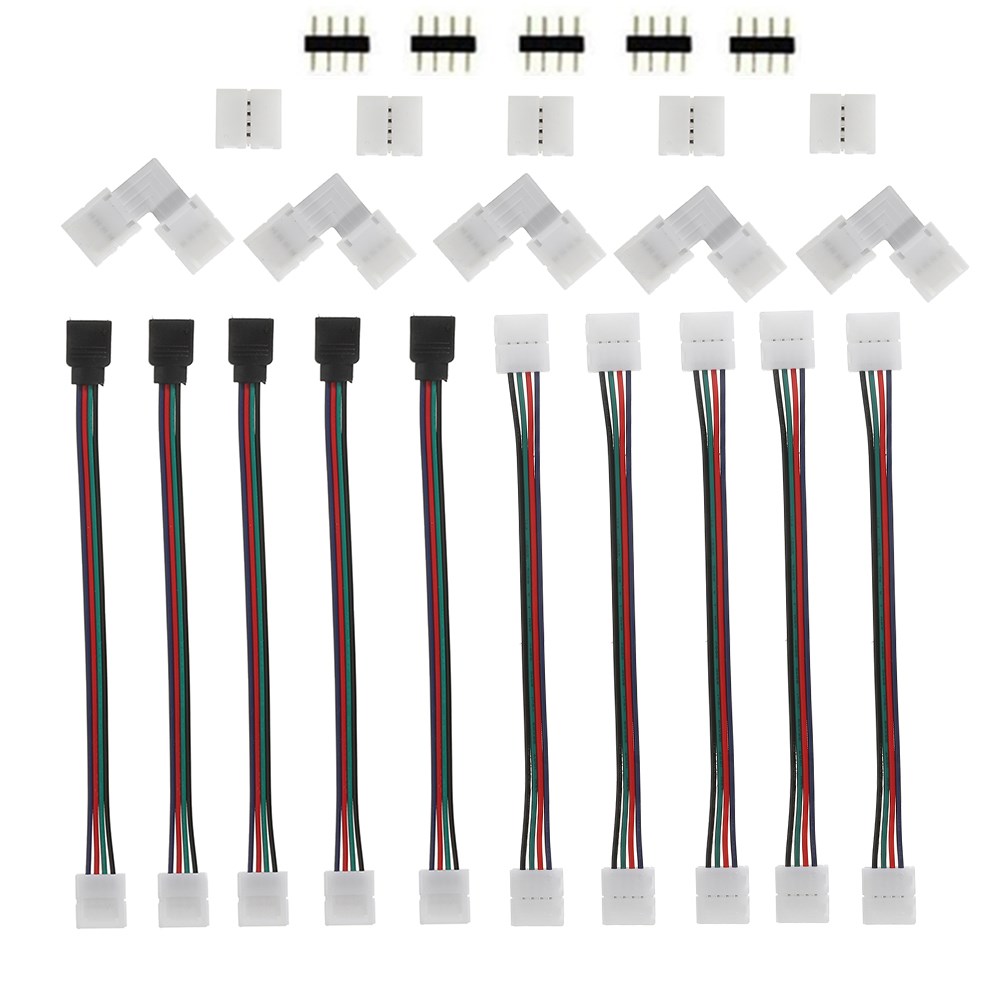 10MM-RGB-3528-5050-4Pin-LED-Strip-Light-Connector-Kit-PCB-Ribbon-Cable-PCB-Clip-Adapter-Provides-Mos-1613449