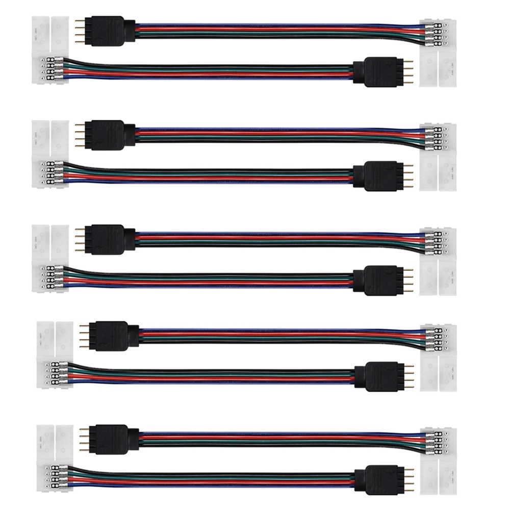 10PCS-10MM-4-Pin-Female-Or-Male-Cable-Extension-Connectors-Wire-to-Power-Adaptor-for-RGB-LED-Strip-L-1598290