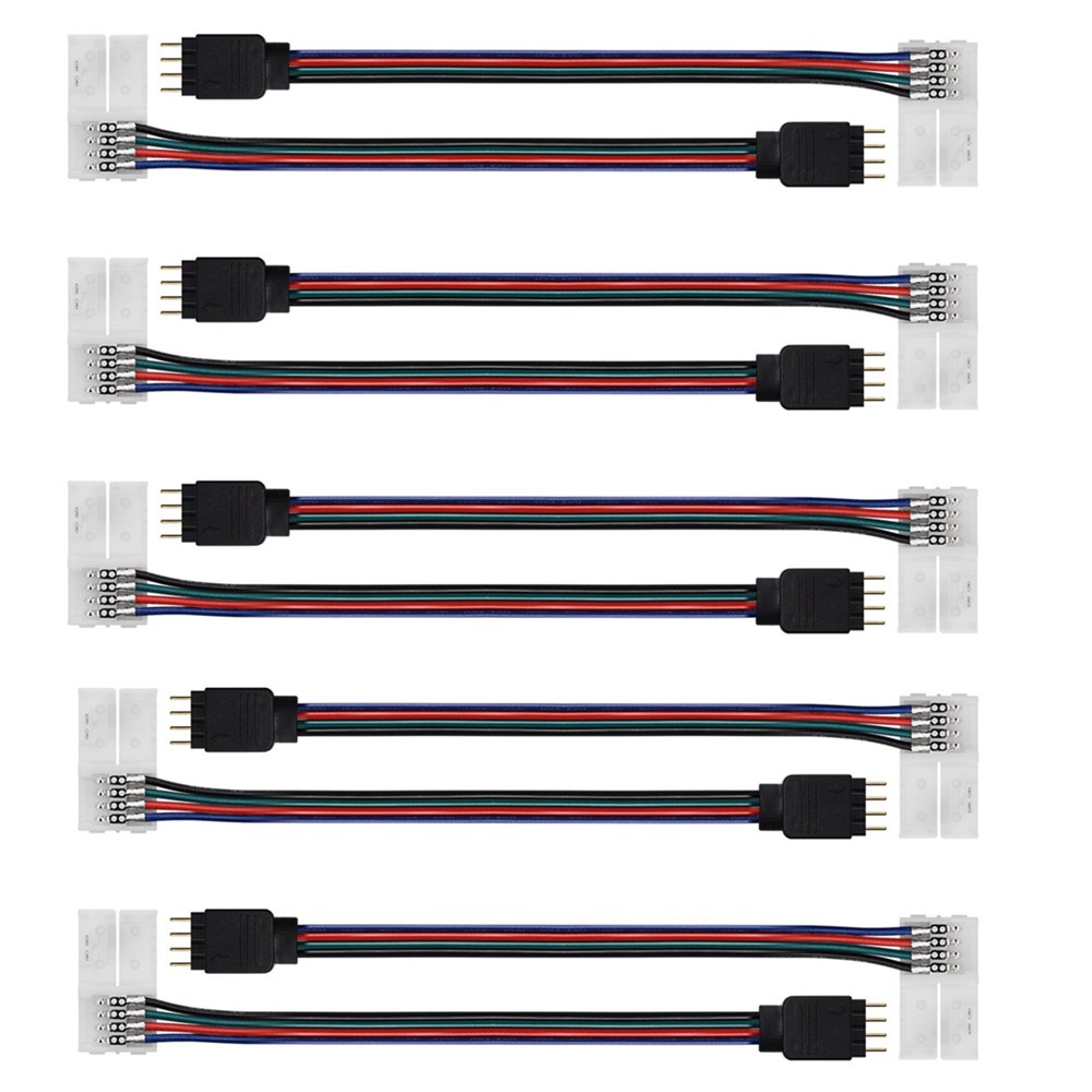 10PCS-10MM-4-Pin-Female-Or-Male-Cable-Extension-Connectors-Wire-to-Power-Adaptor-for-RGB-LED-Strip-L-1598290