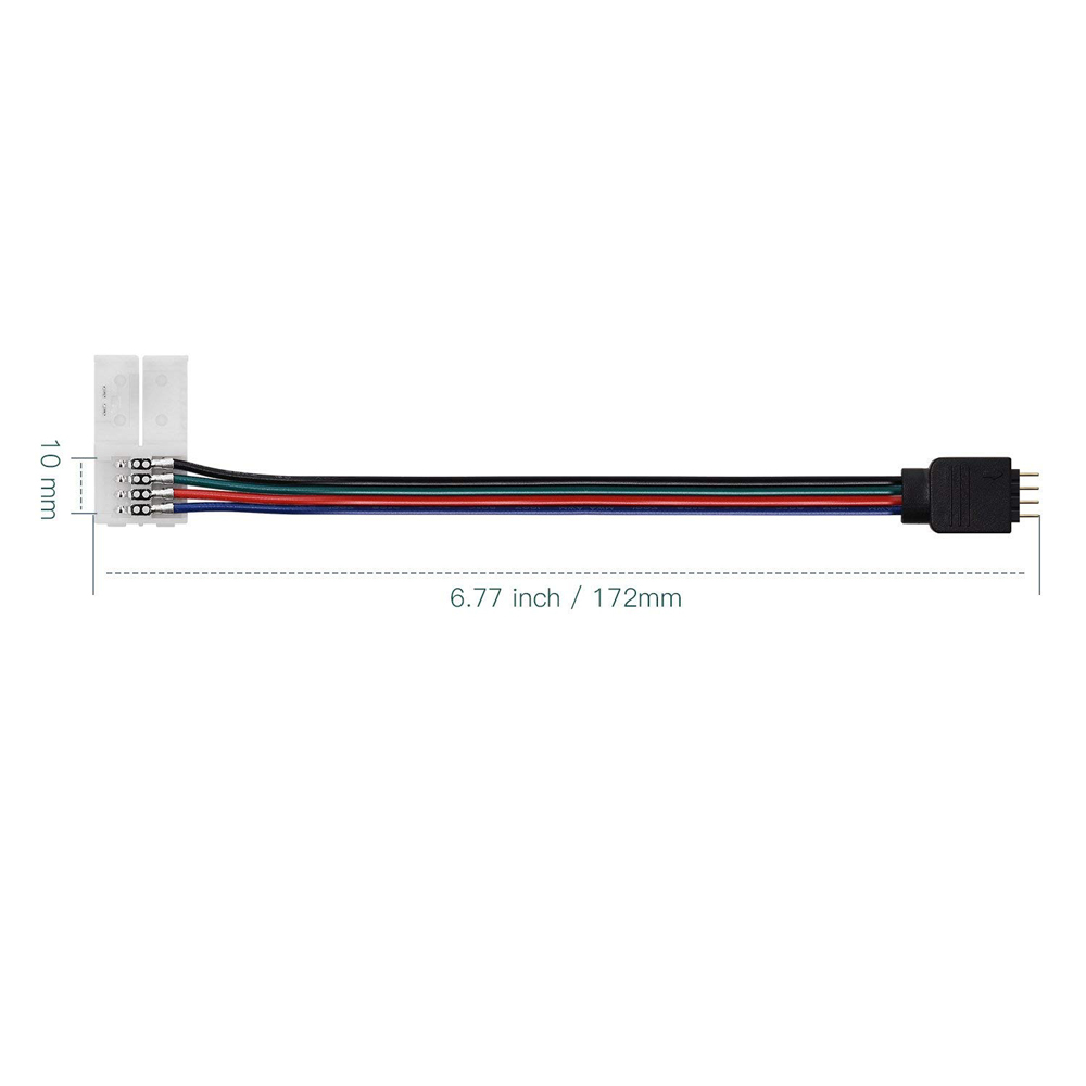 10PCS-10MM-4-Pin-Female-Or-Male-Cable-Extension-Connectors-Wire-to-Power-Adaptor-for-RGB-LED-Strip-L-1598290