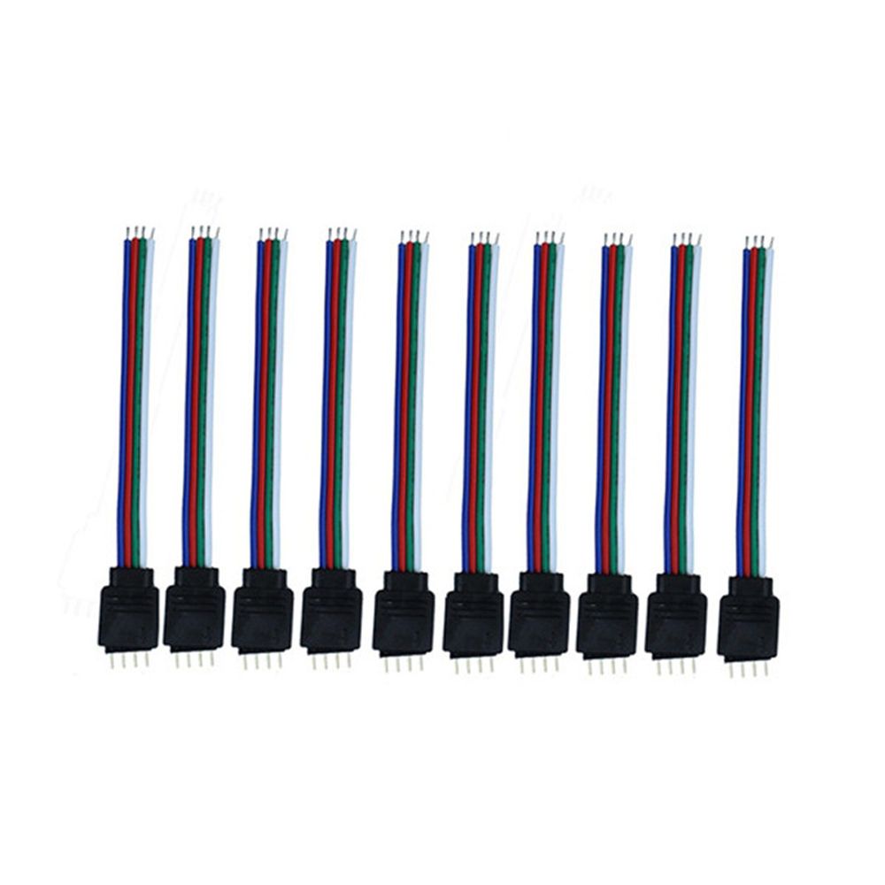10PCS-4-Pin-Male-Connector-Cable-Wire-For-10MM-RGB-SMD5050-LED-Flexible-Strip-Light-1372924