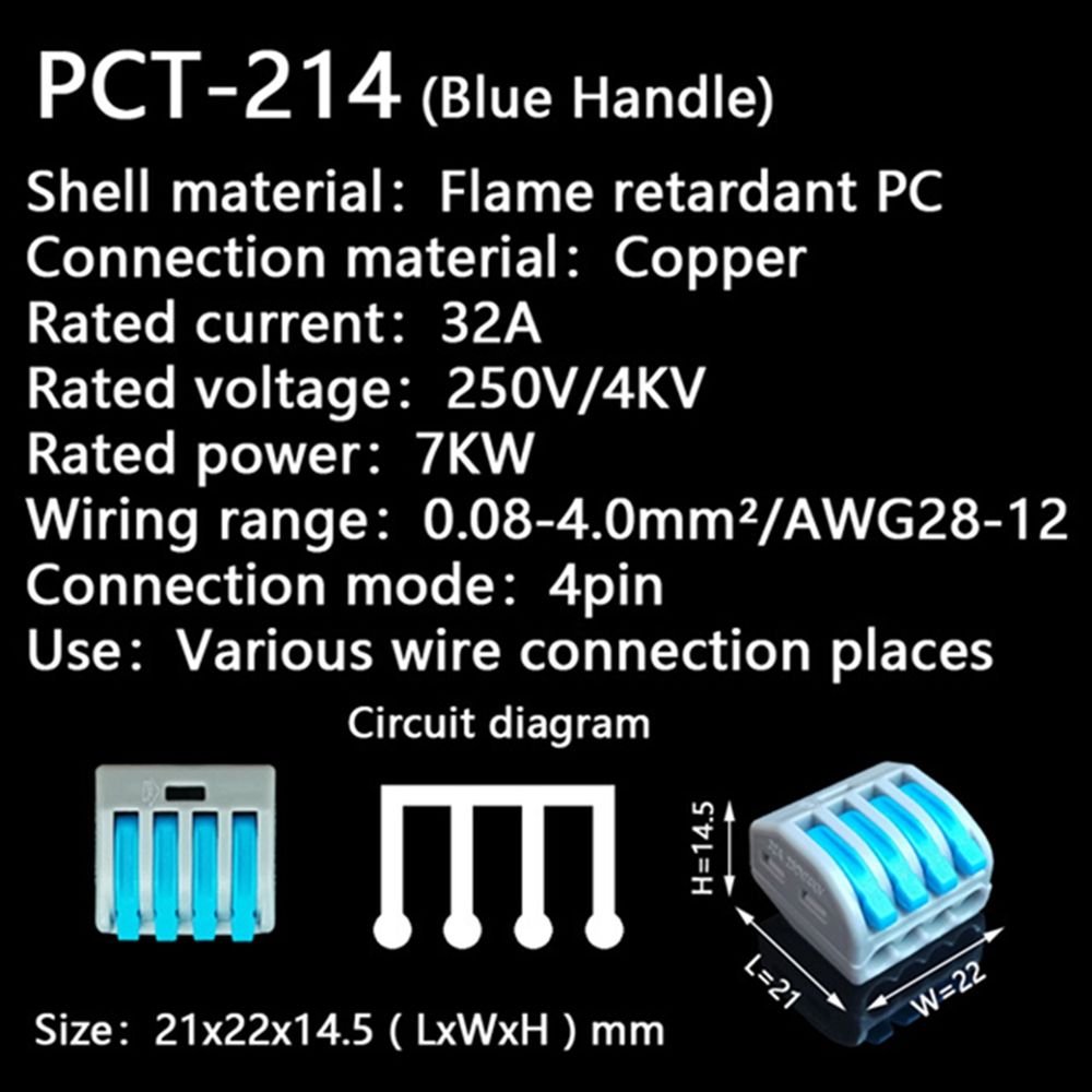 10PCS-4Pin-PCT-214-Orange-Blue-Mini-Fast-Wire-Connectors-Universal-Compact-Wiring-Push-in-Terminal-B-1758285