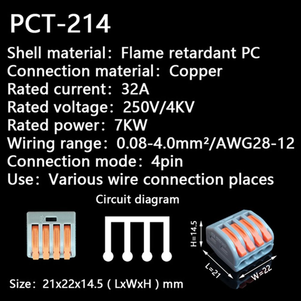 10PCS-4Pin-PCT-214-Orange-Blue-Mini-Fast-Wire-Connectors-Universal-Compact-Wiring-Push-in-Terminal-B-1758285