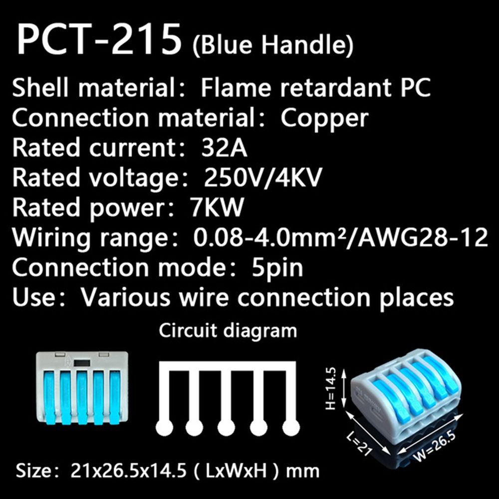 10PCS-5Pin-PCT-215-Colorful-Mini-Fast-Wire-Connectors-Universal-Compact-Wiring-Push-in-Terminal-Bloc-1758293