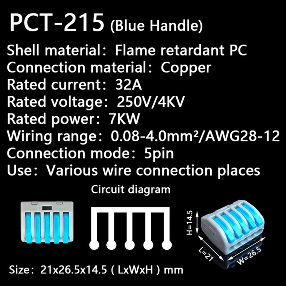10PCS-5Pin-PCT-215-Colorful-Mini-Fast-Wire-Connectors-Universal-Compact-Wiring-Push-in-Terminal-Bloc-1758293