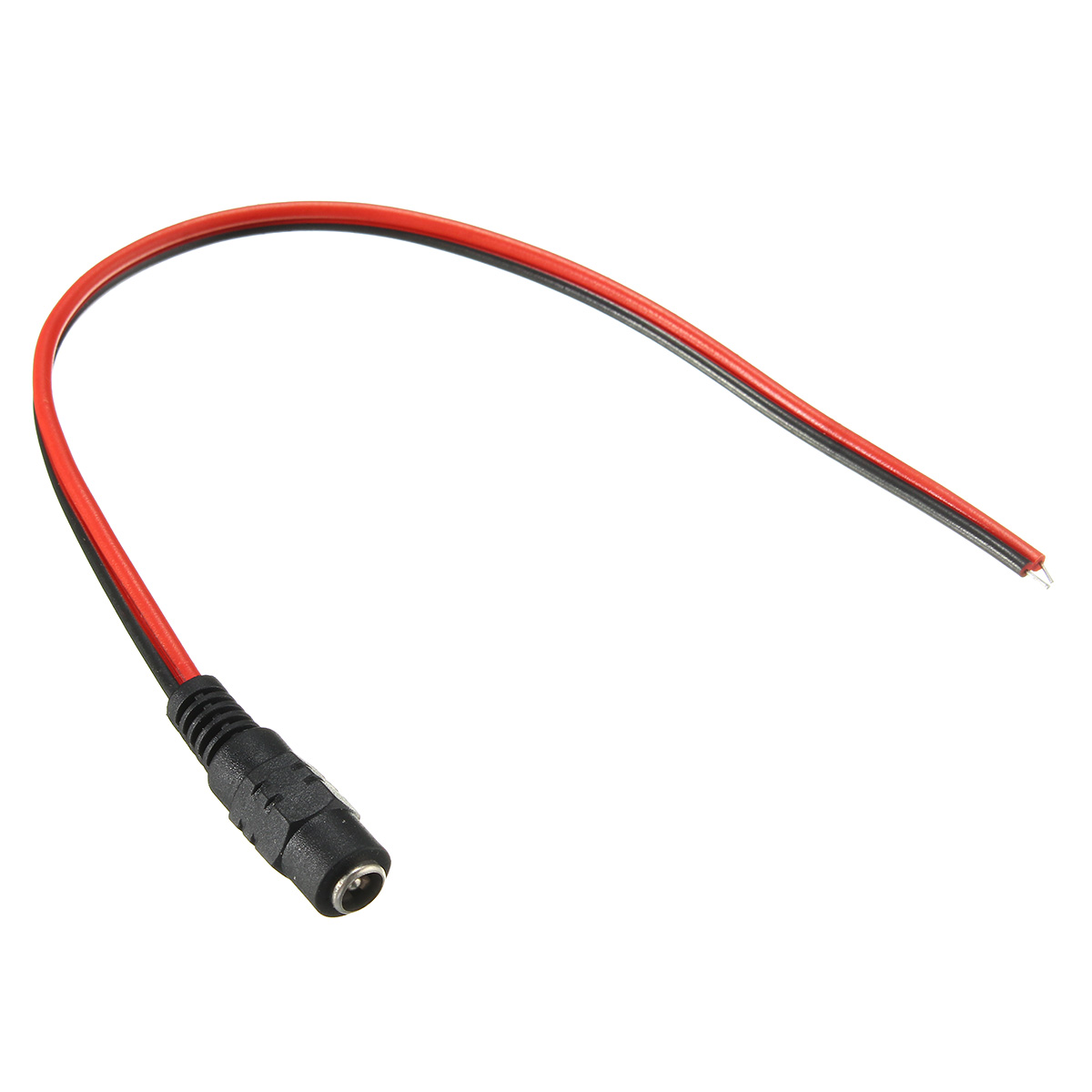 10PCS-LUSTREON-DC12V-Female-Power-Supply-Jack-Connector-Cable-Plug-Cord-Wire-55mm-x-21mm-1369157