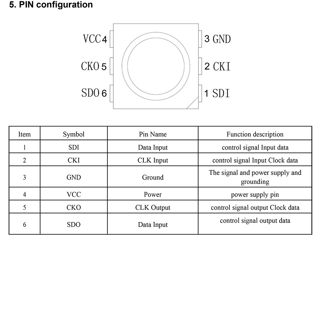 10PCS-SK9822-RGB-5050-SMD-Individually-Addressable-LED-Chip-Pixels-Light-Beads-for-Strip-Screen-DC5V-1586305