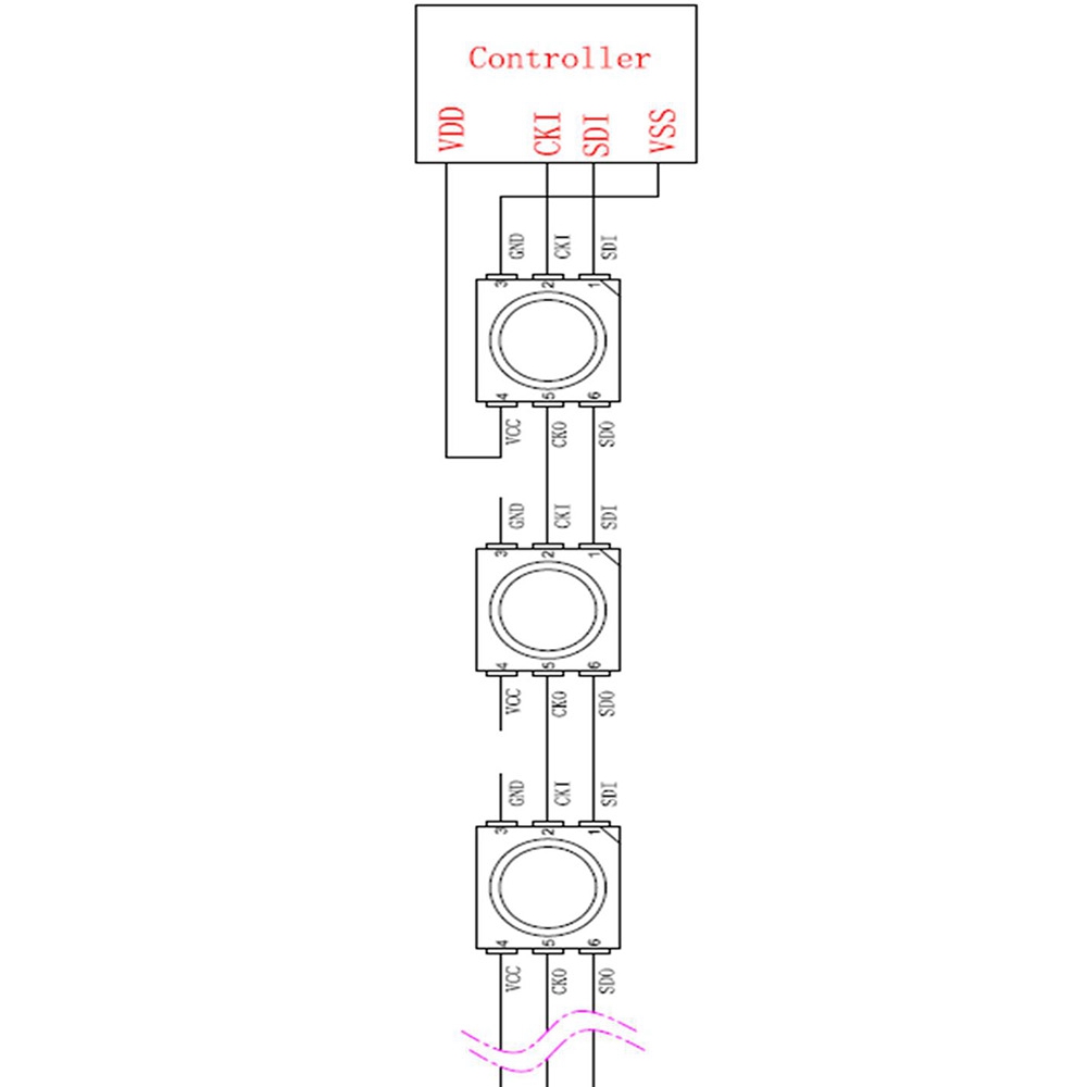 10PCS-SK9822-RGB-5050-SMD-Individually-Addressable-LED-Chip-Pixels-Light-Beads-for-Strip-Screen-DC5V-1586305