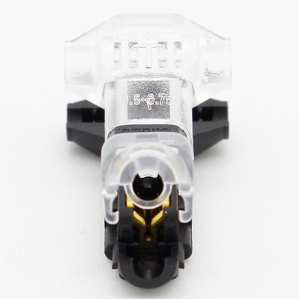 10PCS-Transparent-T-Type-Single-Wire-Cable-Connector-Terminal-Crimp-Lock-Quick-1420340