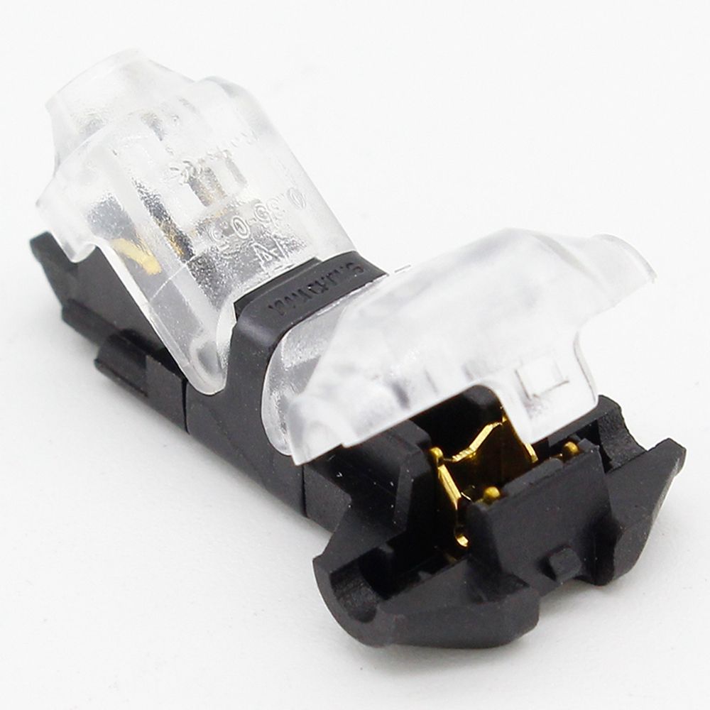 10PCS-Transparent-T-Type-Single-Wire-Cable-Connector-Terminal-Crimp-Lock-Quick-1420340