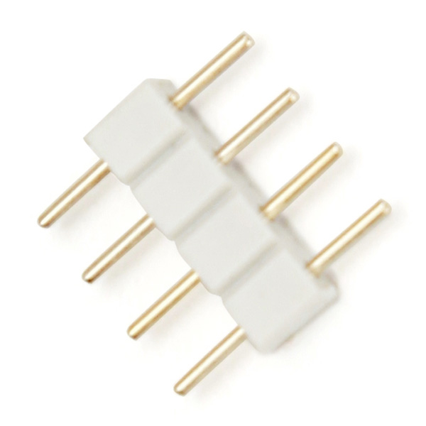 10X-White-4pin-Male-Connector-For-RGB-50503528-LED-Strip-Light-Connect-987403