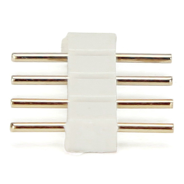 10X-White-4pin-Male-Connector-For-RGB-50503528-LED-Strip-Light-Connect-987403