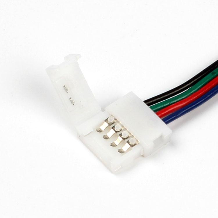 10mm-Width-PCB-4-Pin-Solerless-Wire-Connector-for-Non-Waterproof-RGB-LED-Strip-1095430