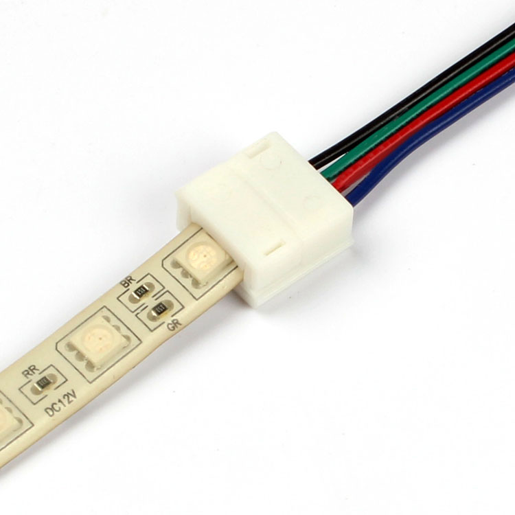 10mm-Width-PCB-4-Pin-Wire-Connector-for-Waterproof-RGB-LED-Strip-1087429