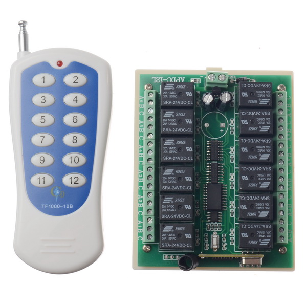 12-Channel-10A-315MHZ-Wireless-Programable-RF-Remote-Control-Switch-Transmitter--Receiver-DC24V-1115129