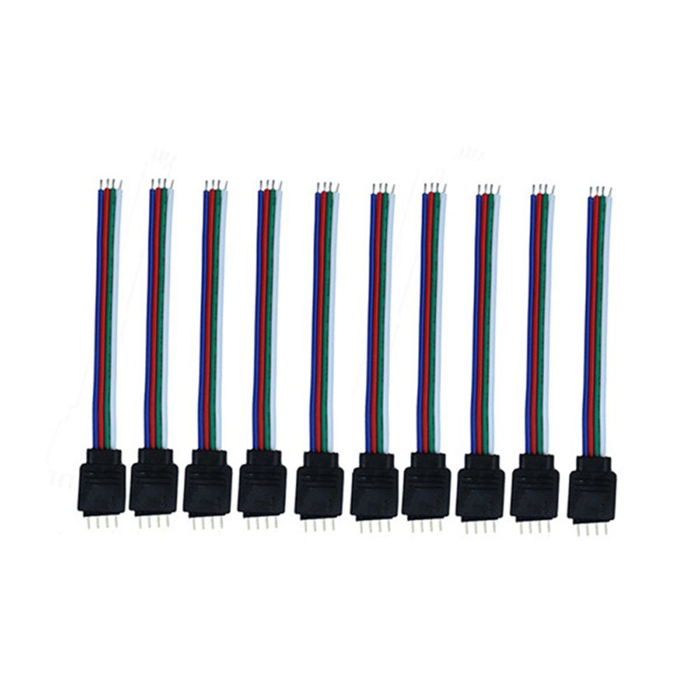 20PCS-4-Pin-Male-Connector-Cable-Wire-For-10MM-RGB-SMD5050-LED-Flexible-Strip-Light-1372925