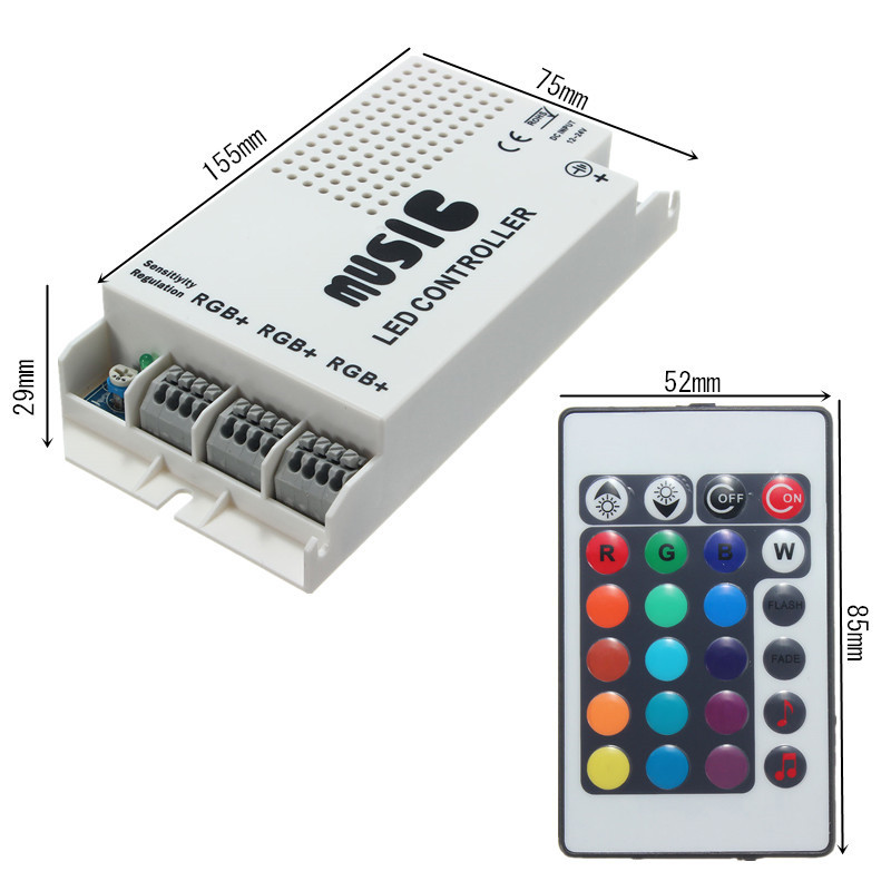 24-Keys-RGB-LED-Strip-Music-Sound-3-Channel-IR-Remote-Controller-Dimmer-DC12-24V-1070589