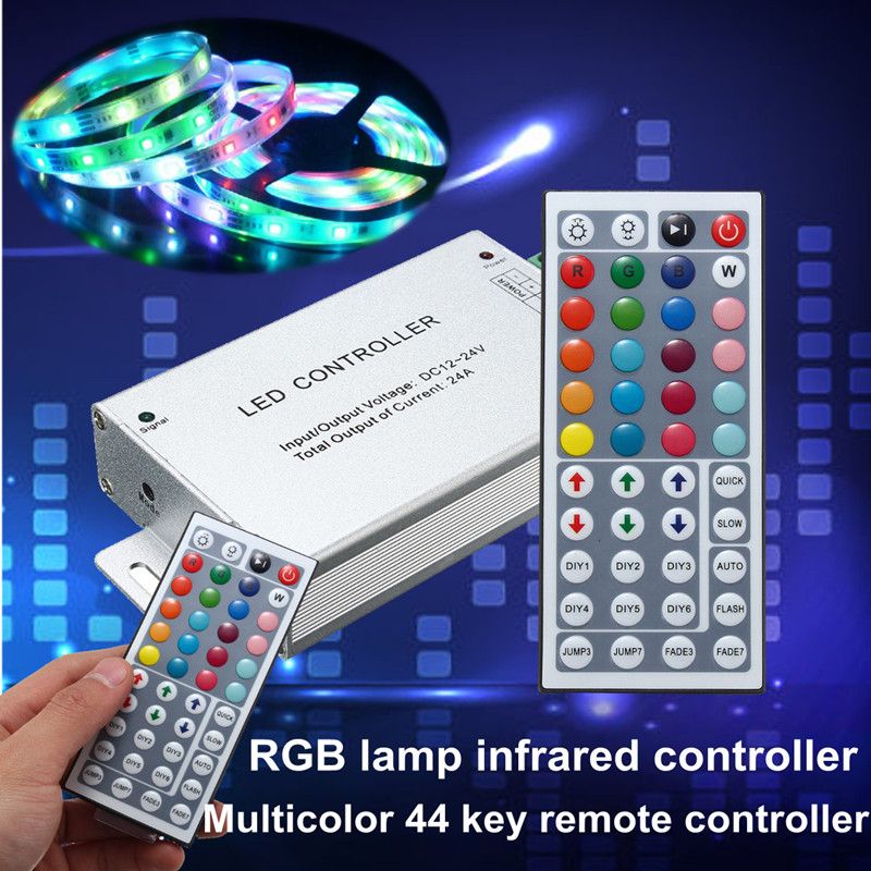 24A-288W-44-Key-IR-Remote-Controller-For-RGB-SMD50503528-LED-Strip-Light-Lamp-DC12-24V-1138325