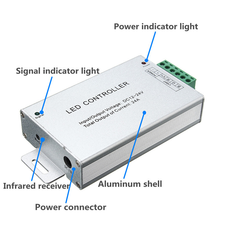 24A-288W-44-Key-IR-Remote-Controller-For-RGB-SMD50503528-LED-Strip-Light-Lamp-DC12-24V-1138325