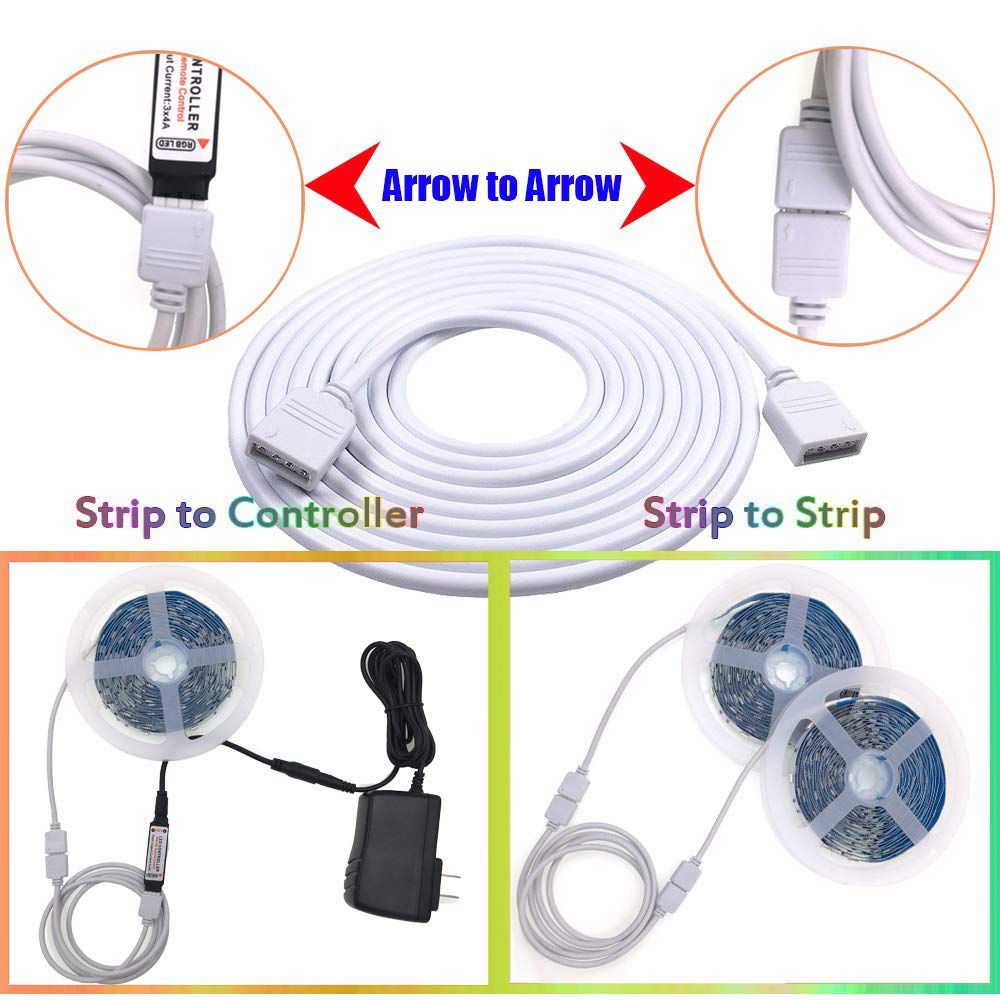 2M-5Pin-RGBW-Extension-Cable-Cord-Wire--4PCS-Needle-Connectors-for-5050-3528-RGB-RGBW-LED-Strip-ligh-1598291