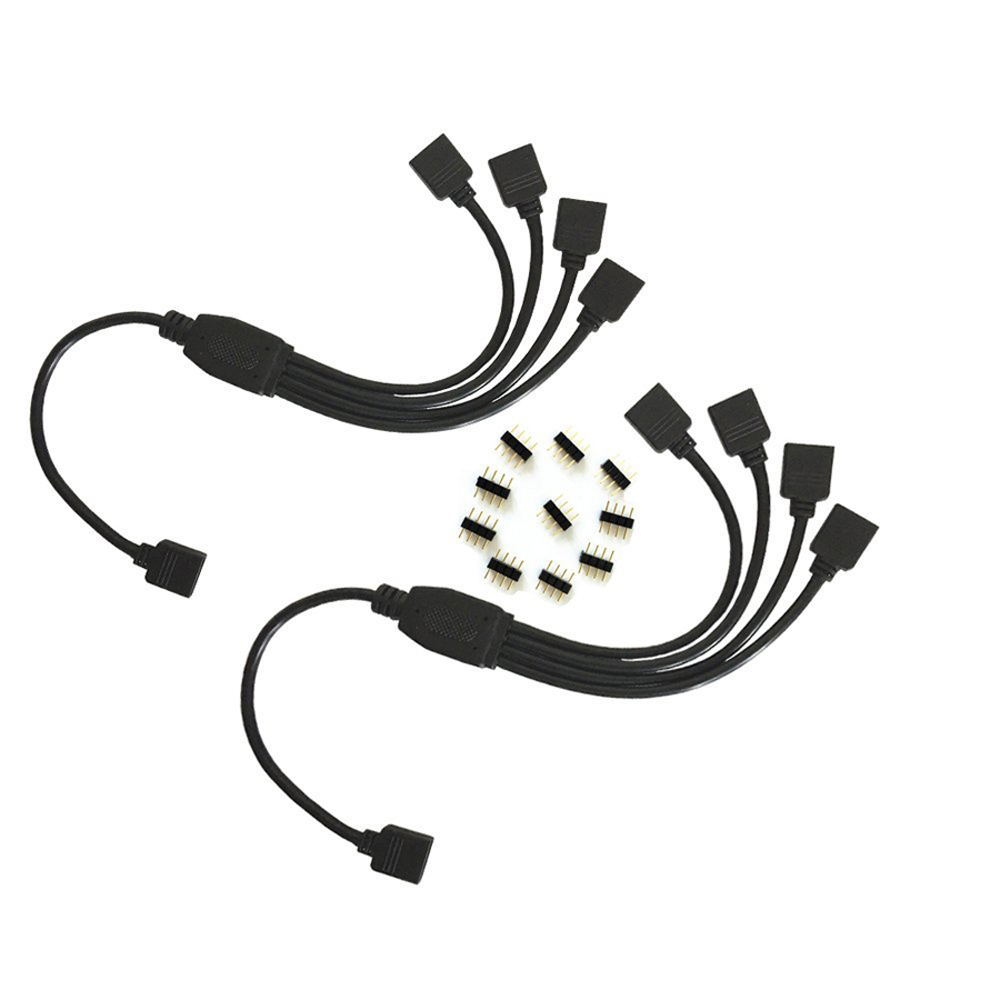 2PCS-1-to-4-Female-Splitter-Extension-Cable-with-10PCS-4-Pin-Connector-for-3528-5050-RGB-LED-Strip-L-1596346