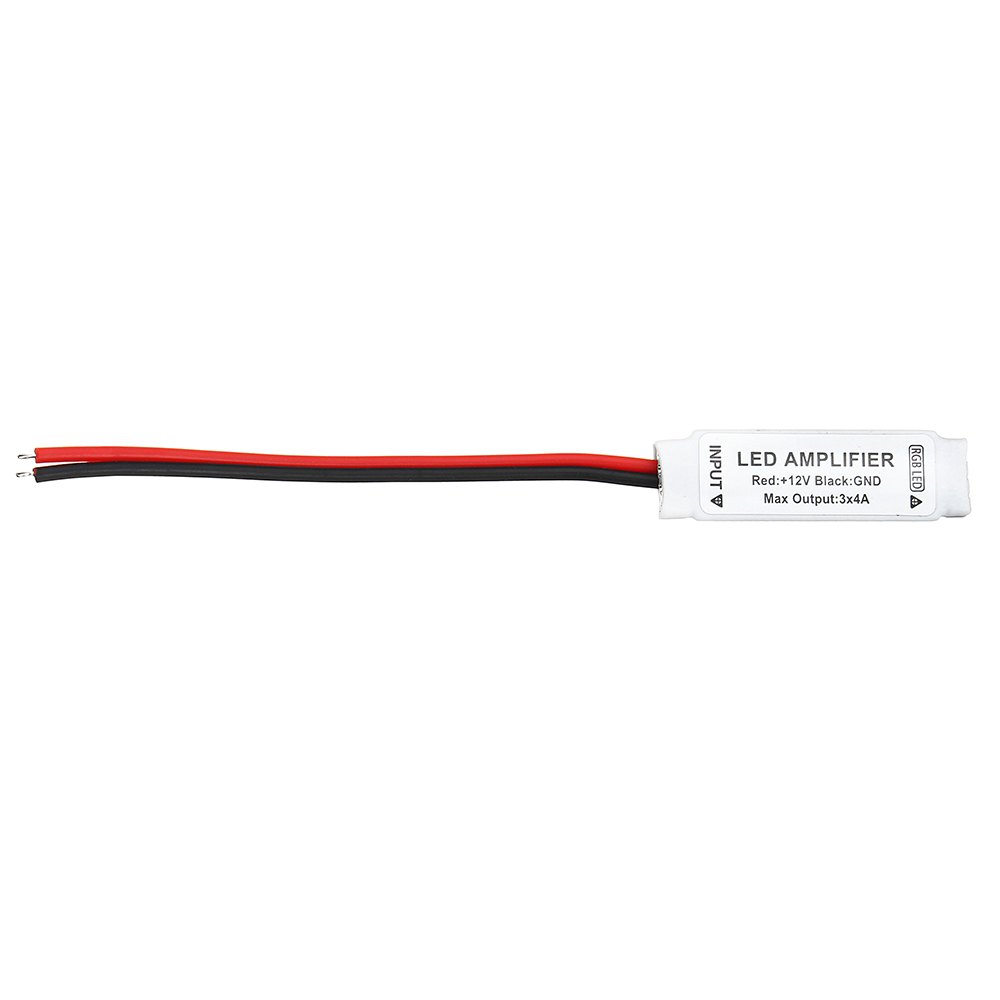 4-pin-12V-12A-144W-Mini-Portable-RGB-LED-Strip-Amplifier-for-50503528-SMD-Strip-1073298