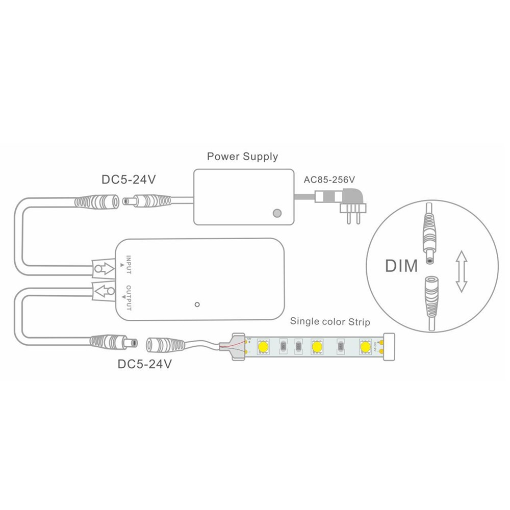 5521mm-Connector-Wireless-Remote-Control-RF-LED-Dimmer-Controller-for-Single-Color-Strip-Light-DC5V--1536650